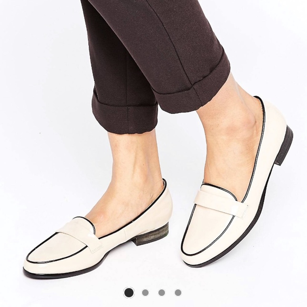 Baby pink loafers